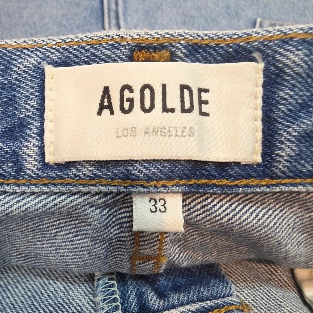 AGOLDE Womens 33 Parker Buttonfly Jean Long Shorts